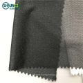 Chinese wholesale 100% polyester fabric material woven fusible elastic interlining two way stretch circular knitted interlining